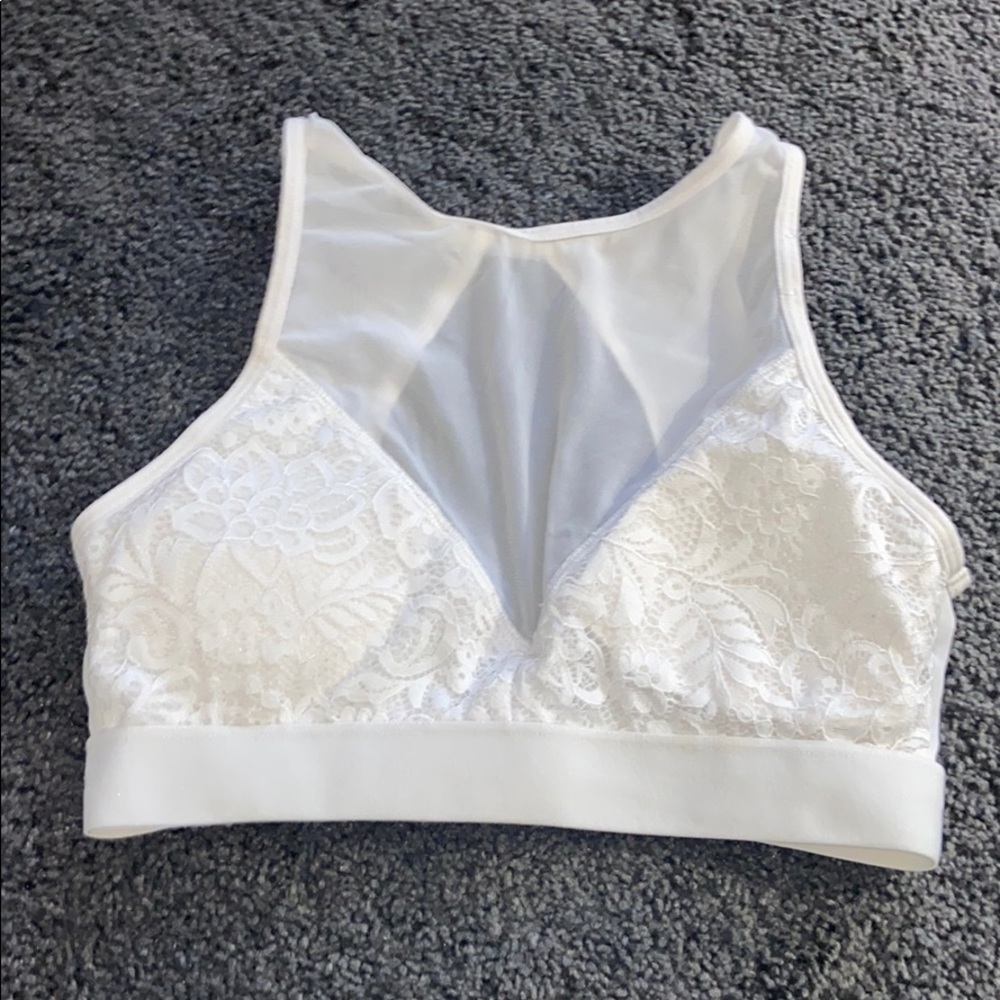 White Lace Bra